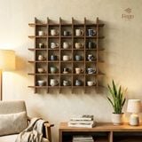  Kệ Chia Ô Trưng Bày Đồ Gốm, Ly Cốc, Lego FEGO – Kệ Gỗ Plywood Treo Tường / Để Bàn 