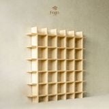  Kệ Chia Ô Trưng Bày Đồ Gốm, Ly Cốc, Lego FEGO – Kệ Gỗ Plywood Treo Tường / Để Bàn 