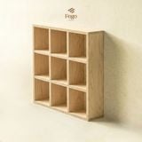  Kệ Chia Ô Trưng Bày Đồ Gốm, Ly Cốc, Lego FEGO – Kệ Gỗ Plywood Treo Tường / Để Bàn 