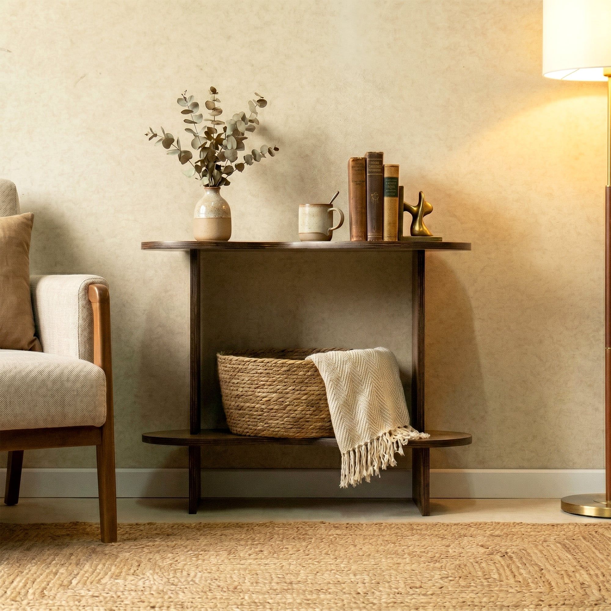  Kệ Đầu Giường 2 Tầng Gỗ Plywood - Kệ Đĩa Than Đa Năng Để Trưng Bày Phòng Khách, Decor Chụp Ảnh 