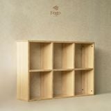  Kệ Sách Cube Chia Ô Để Sách, Đồ Gốm FEGO – Kệ Gỗ Plywood Đa Năng Trưng Bày Cửa Hàng, Phòng Khách 
