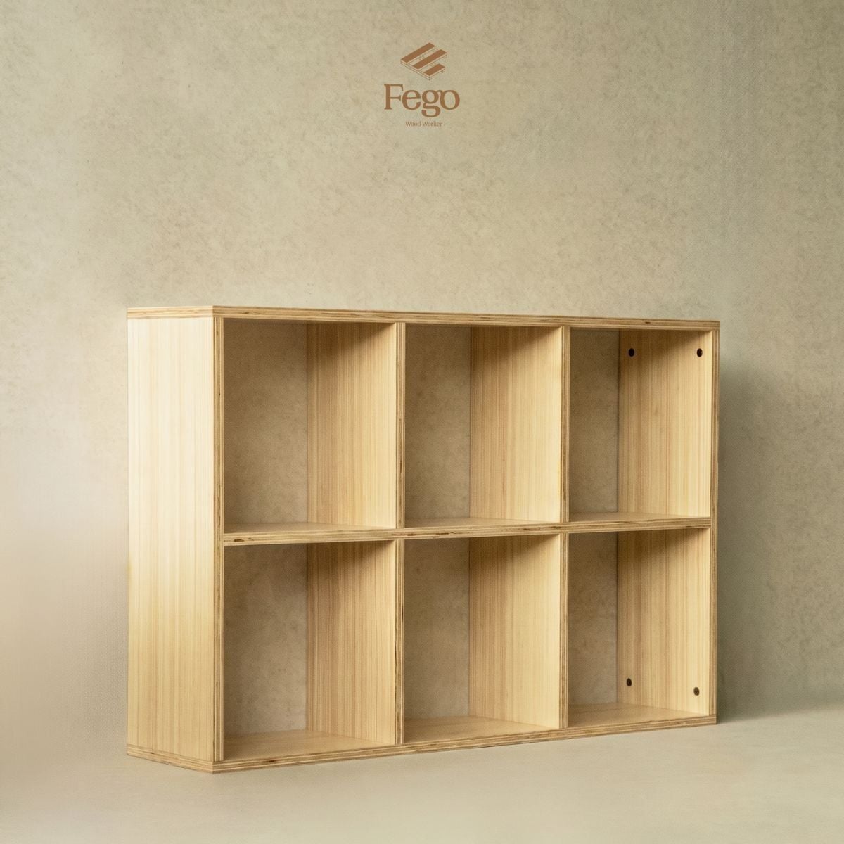  Kệ Sách Cube Chia Ô Để Sách, Đồ Gốm FEGO – Kệ Gỗ Plywood Đa Năng Trưng Bày Cửa Hàng, Phòng Khách 