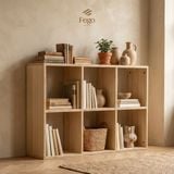  Kệ Sách Cube Chia Ô Để Sách, Đồ Gốm FEGO – Kệ Gỗ Plywood Đa Năng Trưng Bày Cửa Hàng, Phòng Khách 