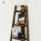  Kệ thang góc tường chữ A gỗ thông tự nhiên 5 tầng 