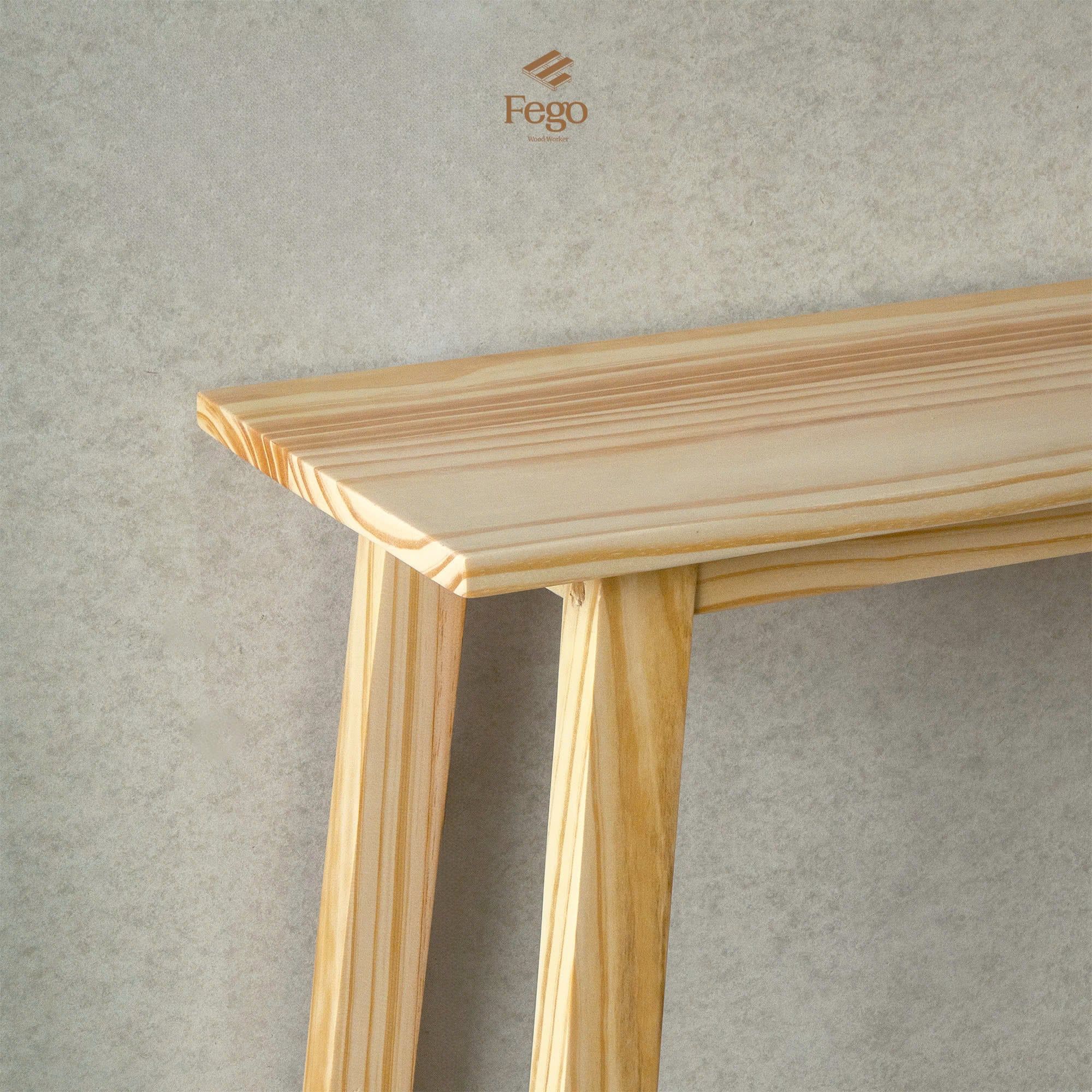  Kệ Console Gỗ Thông Tự Nhiên Fego, Bàn Trang Trí Phòng Khách, Lối Ra Vào Phong Cách Bắc Âu Hiện Đại 