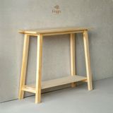  Kệ Console Gỗ Thông Tự Nhiên Fego, Bàn Trang Trí Phòng Khách, Lối Ra Vào Phong Cách Bắc Âu Hiện Đại 