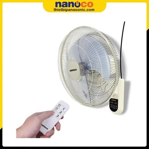  Quạt treo tường Nanoco NWF1612RC-BE Remote 