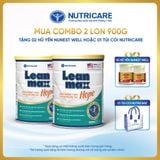  Combo 02 lon thực phẩm dinh dưỡng y học Leanmax Hope 900g 