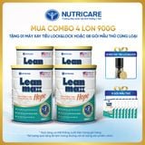  Combo 04 lon thực phẩm dinh dưỡng y học Leanmax Hope 900g 