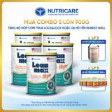  Combo 05 lon thực phẩm dinh dưỡng y học Leanmax Hope 900g 