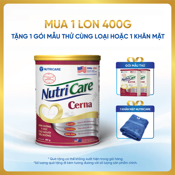  Thực phẩm dinh dưỡng y học Nutricare Cerna 400g 