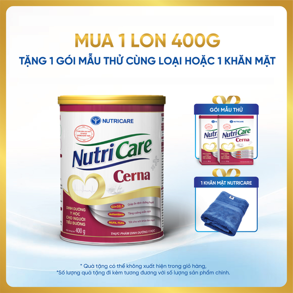  Thực phẩm dinh dưỡng y học Nutricare Cerna 400g 