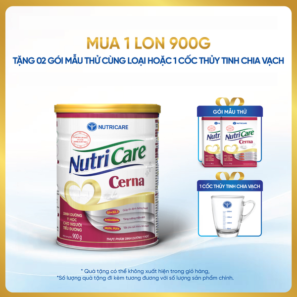  Thực phẩm dinh dưỡng y học Nutricare Cerna 900g 