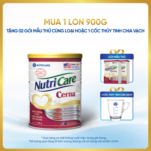  Thực phẩm dinh dưỡng y học Nutricare Cerna 900g 