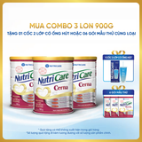  Combo 03 lon thực phẩm dinh dưỡng y học Nutricare Cerna 900g 