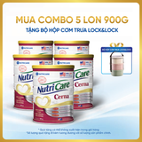  Combo 05 lon thực phẩm dinh dưỡng y học Nutricare Cerna 900g 
