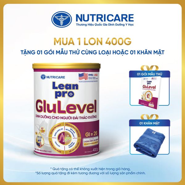  Thực phẩm dinh dưỡng y học Leanpro Glulevel 400g 