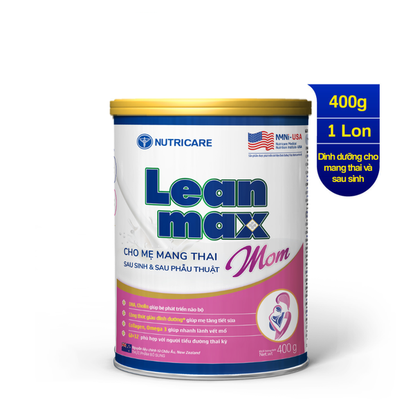  Thực phẩm bổ sung Sản phẩm dinh dưỡng Leanmax Mom 400g 