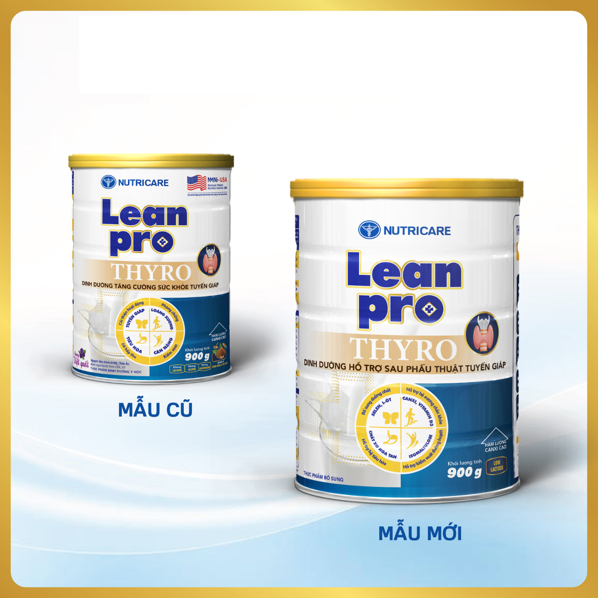 Combo 02 lon thực phẩm bổ sung sản phẩm dinh dưỡng Leanpro Thyro 900g 
