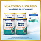  Combo 04 lon thực phẩm dinh dưỡng y học Leanmax Hope 900g 