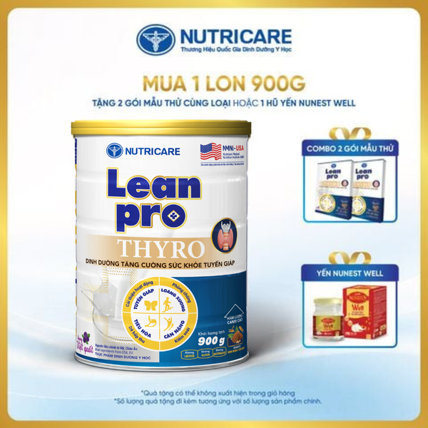  Thực phẩm dinh dưỡng y học Leanpro Thyro 900g 