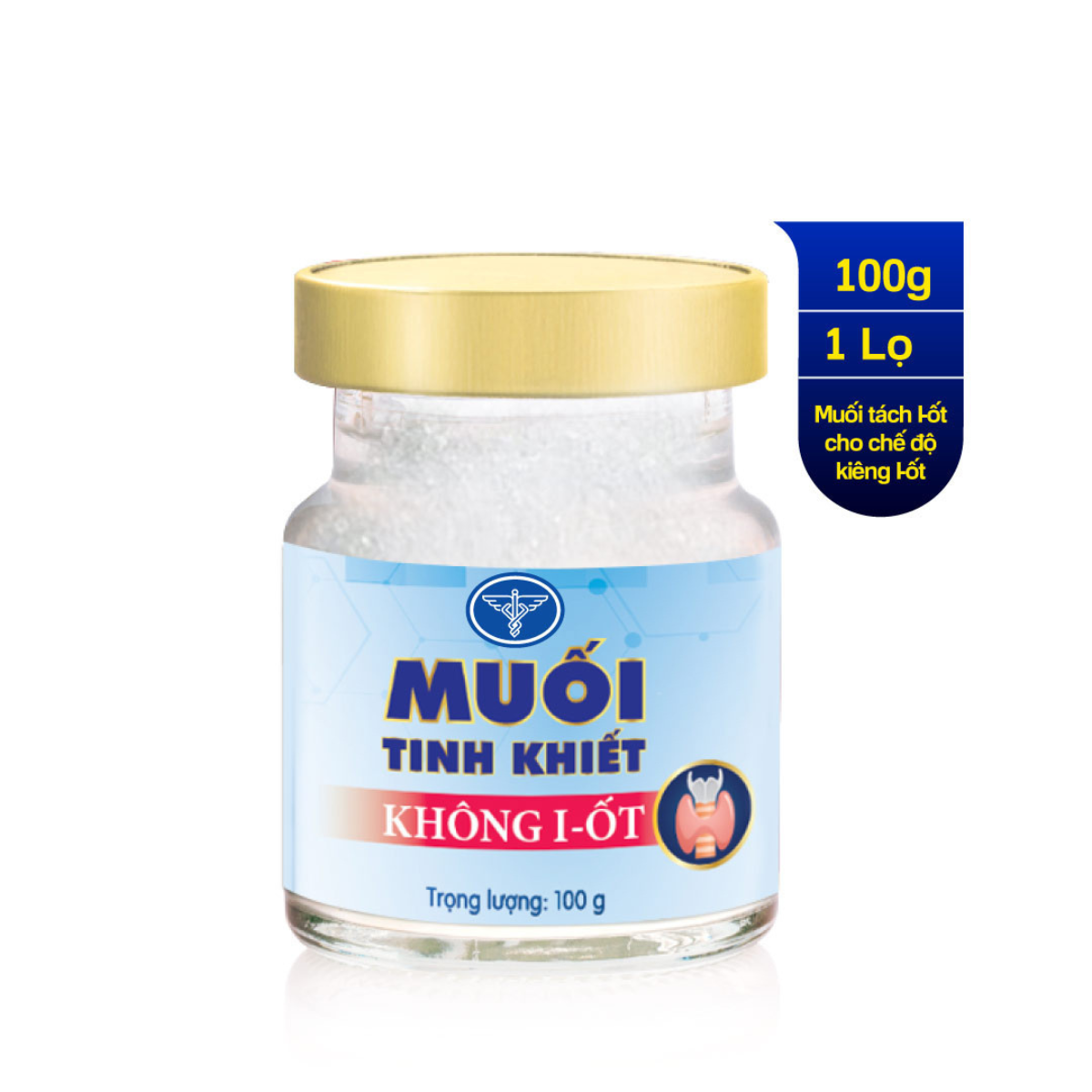  Combo 06 lọ muối tinh khiết không I-ốt 100g 