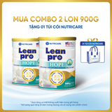  Combo 02 lon thực phẩm dinh dưỡng y học Leanpro Hope 900g 