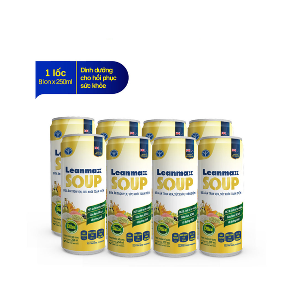  Lốc Leanmax Soup (8 lon x 250ml) 