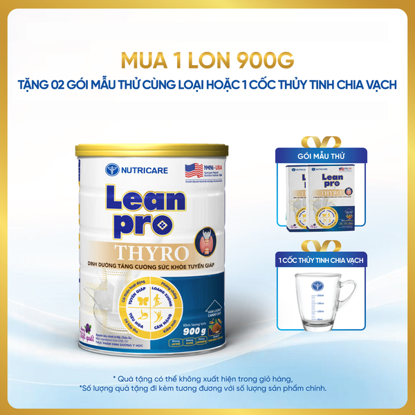  Thực phẩm dinh dưỡng y học Leanpro Thyro 900g 