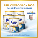  Combo 05 lon thực phẩm bổ sung sản phẩm dinh dưỡng Leanpro Thyro 900g 