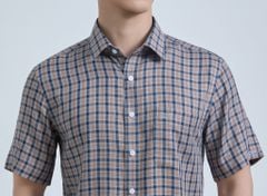  Áo Sơ Mi Nam Ngắn Tay Belluni Vải Sợi Sồi Mềm Mại Thoáng Khí - ABN.PM.BE 361 