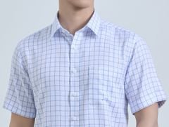  Áo Sơ Mi Nam Ngắn Tay Belluni Vải Sợi Sồi Mềm Mại Thoáng Khí - ABN.PM.BE 361 