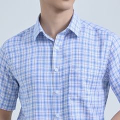  Áo Sơ Mi Nam Ngắn Tay Belluni Vải Sợi Sồi Mềm Mại Thoáng Khí - ABN.PM.BE 361 