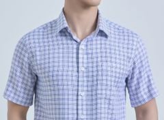  Áo Sơ Mi Nam Ngắn Tay Belluni Vải Sợi Sồi Mềm Mại Thoáng Khí - ABN.PM.BE 361 