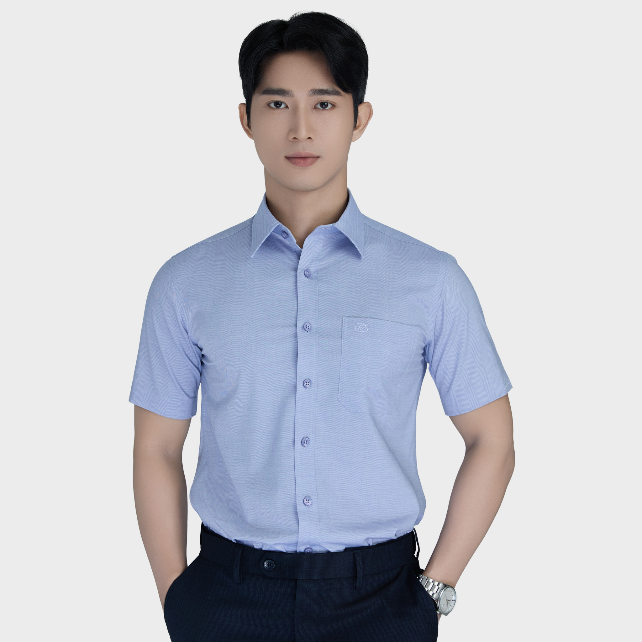  Áo sơ mi nam ngắn tay BELLUNI - ABN.PMMS.BE 347 