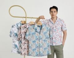  Áo sơ mi nam ngắn tay cao cấp BELLUNI vải sợi tre cổ áo Danton - ABN.PV.BE 358 