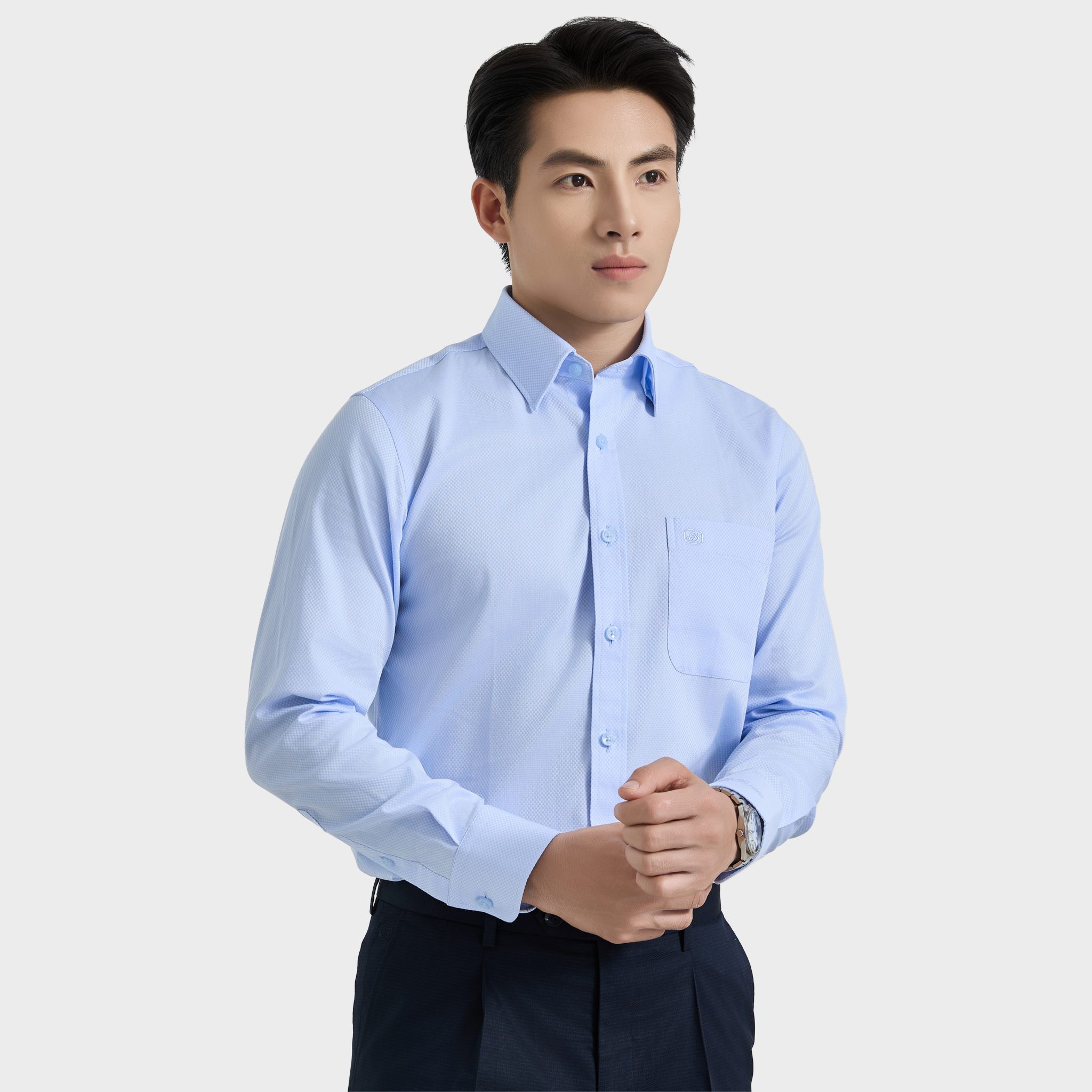  Áo sơ mi nam dài tay vải sợi cotton cao cấp BELLUNI LUXURY - ADL.CM.BE 8 
