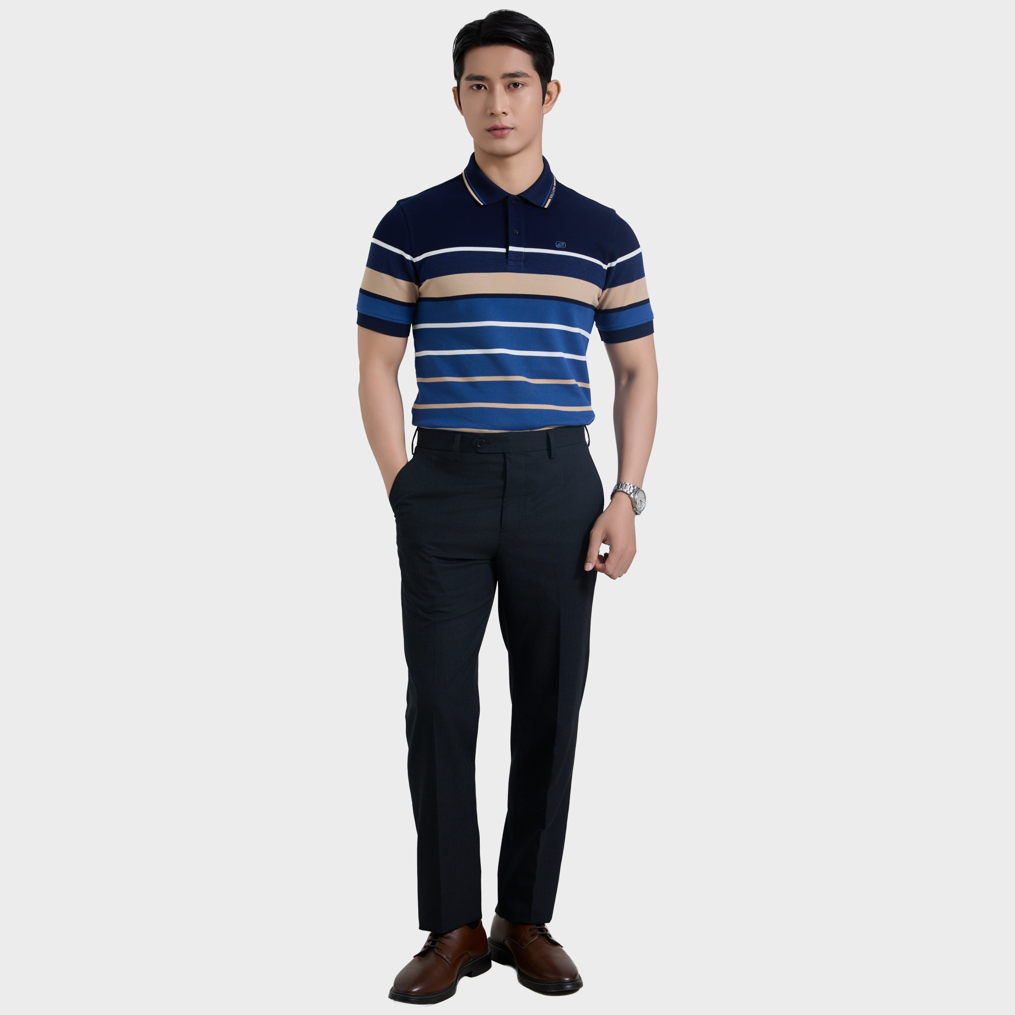  Áo thun nam Polo BELLUNI sợi tổng hợp cao cấp - AT.CP.BE 109 