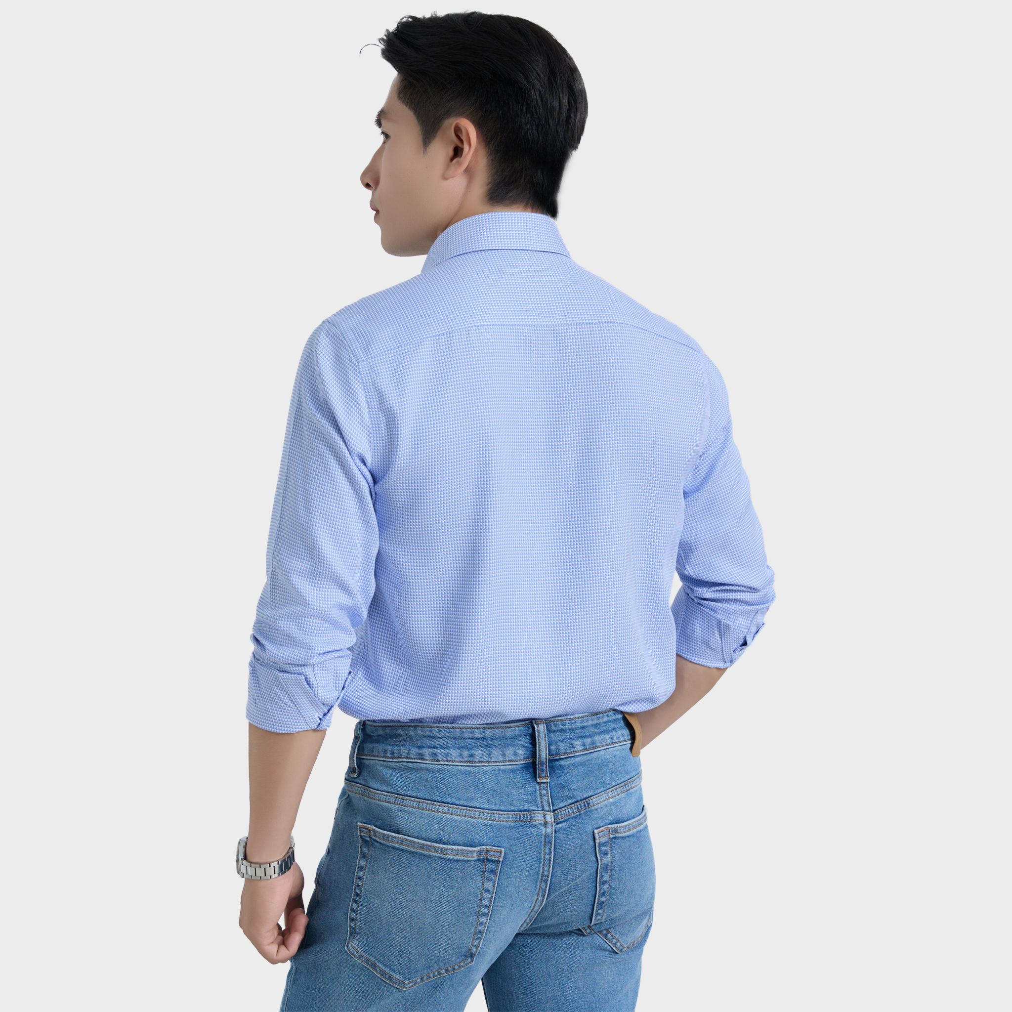  Áo Sơ Mi Caro Nam Dài Tay Vải Sợi Sồi Chống Nhăn – ABD.PM.BE 246 