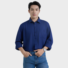  Áo Sơ Mi Nam Xanh Navy Dài Tay Belluni Vải Sợi Tre Mềm Mịn Chống Nhăn - ABD.BPS.BE 201 