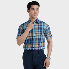  Áo sơ mi nam ngắn tay cao cấp BELLUNI vải sợi tre - ABN.BPS.BE 352 