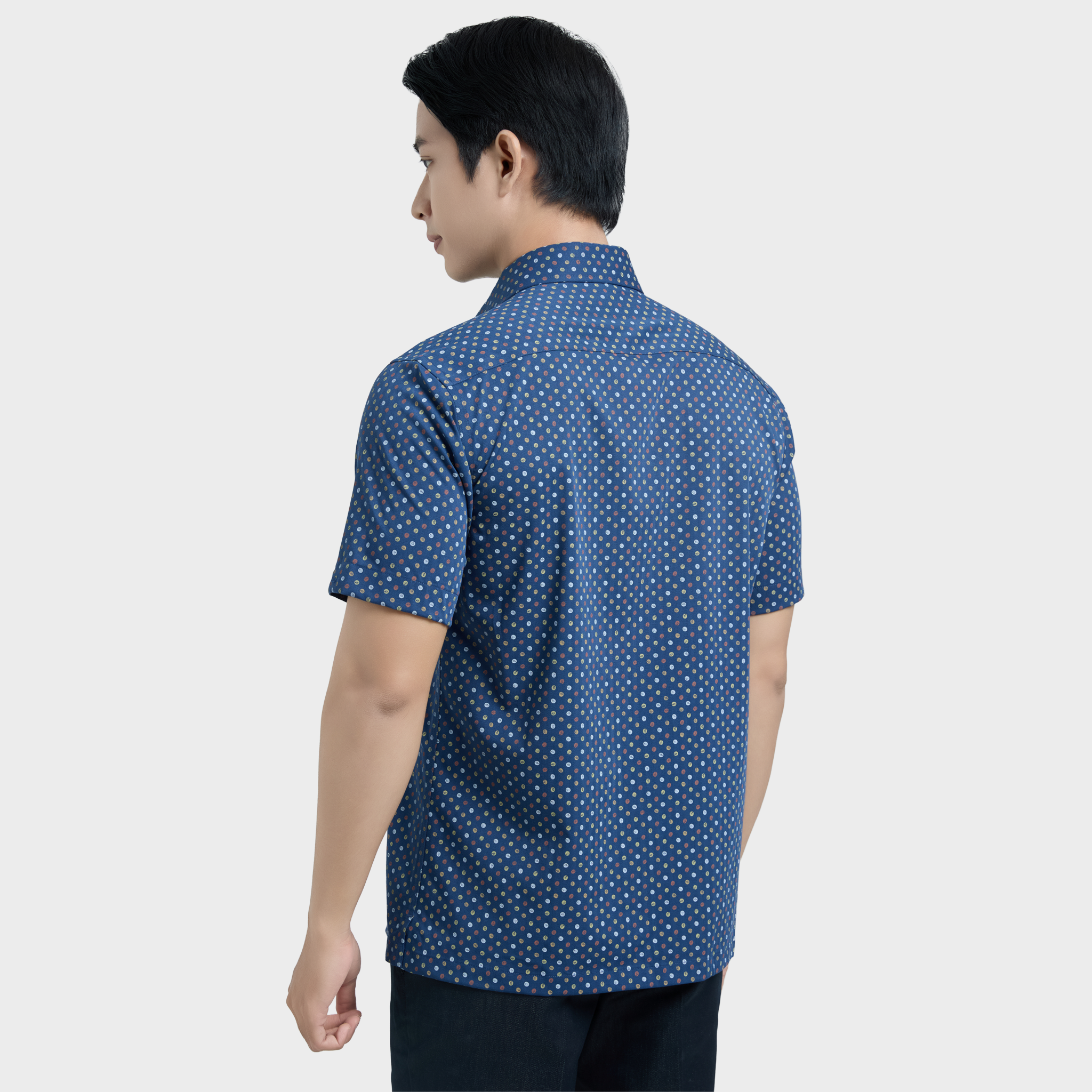  Áo sơ mi nam ngắn tay cao cấp BELLUNI vải sợi tre - ABN.BPS.BE 328 