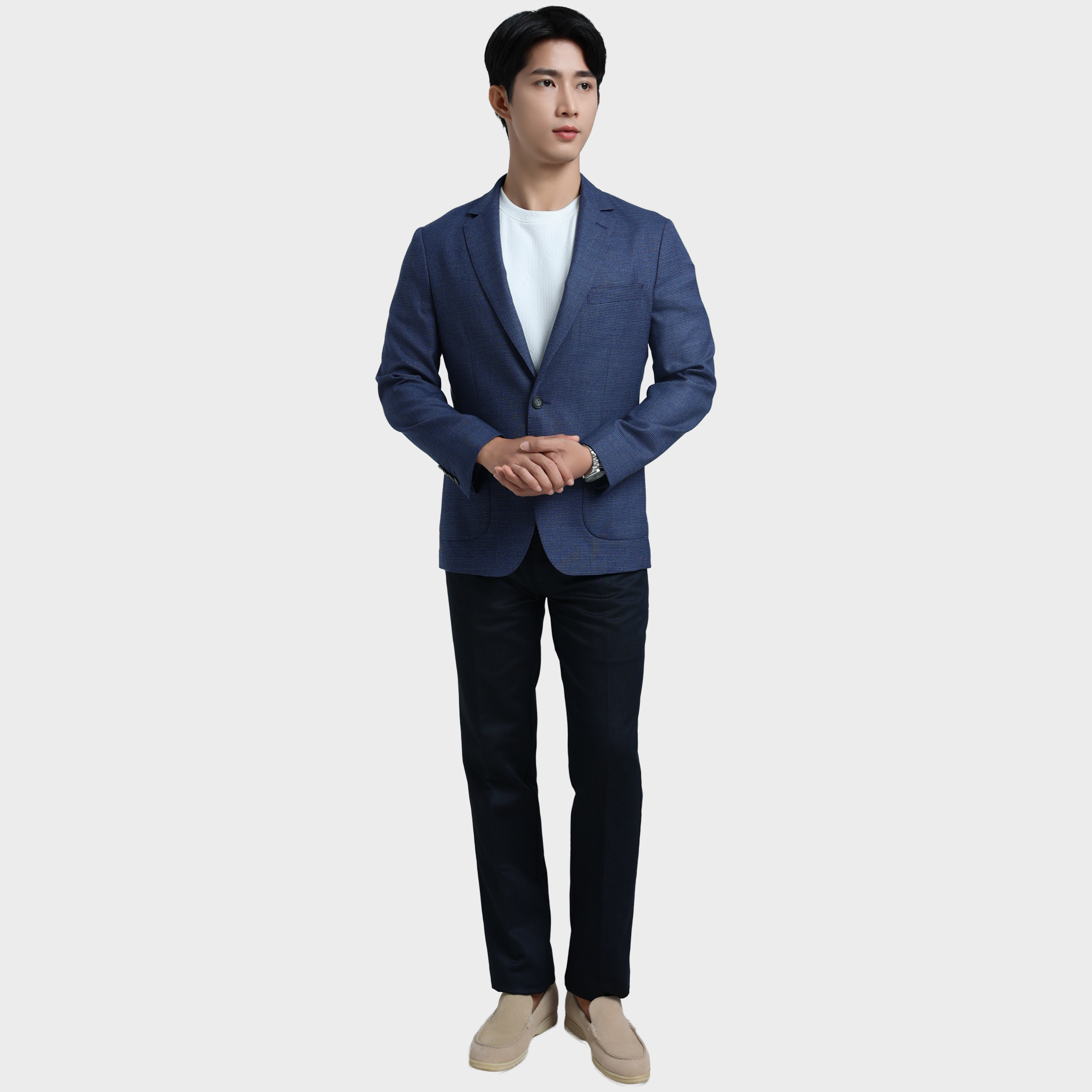  Vest Denim công sở hàng hiệu Belluni  - Vest.VBZ.WCL.BE 1 