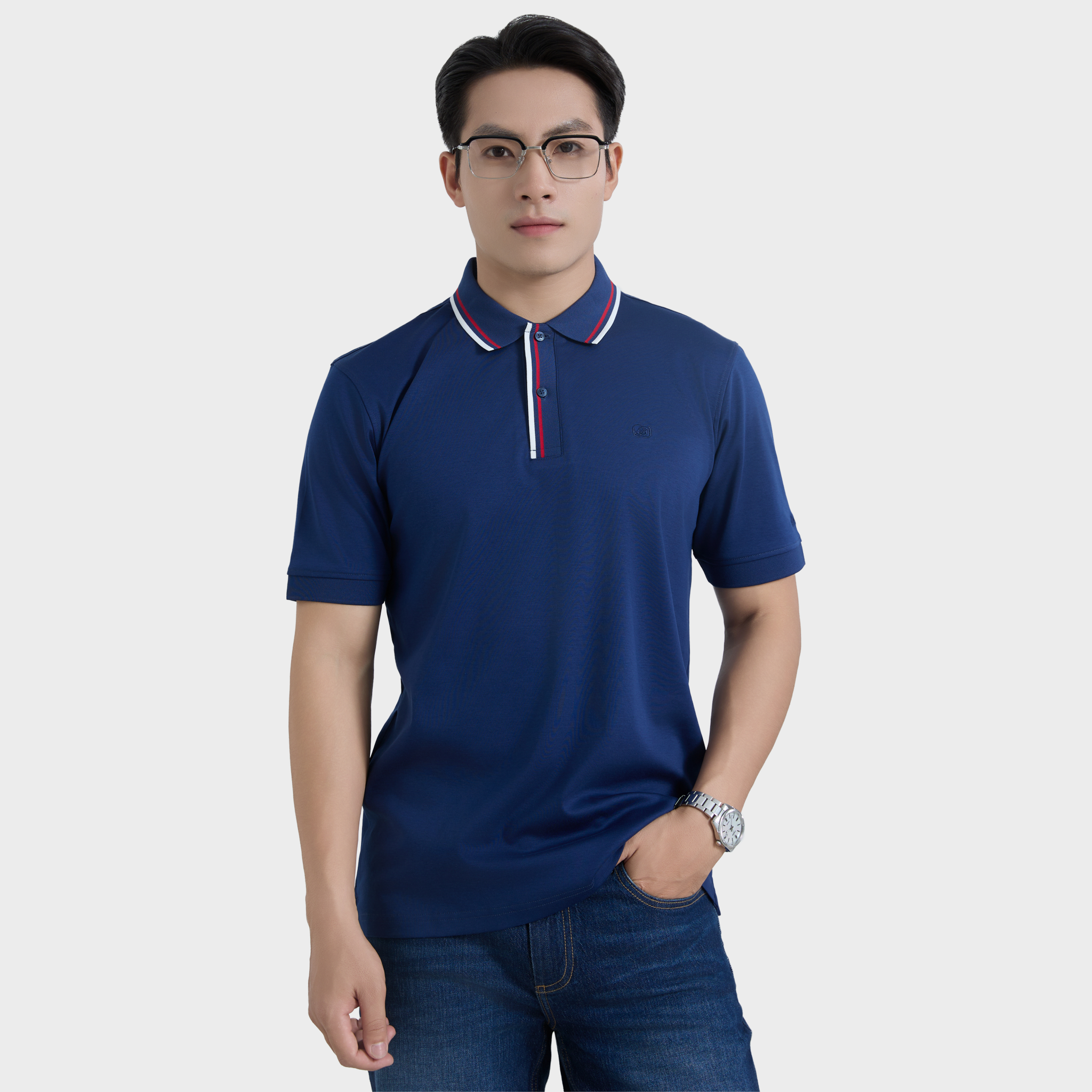  Áo Polo Nam Cotton Interlock – Trẻ Trung, Năng Động- AT.CM.BE 114 