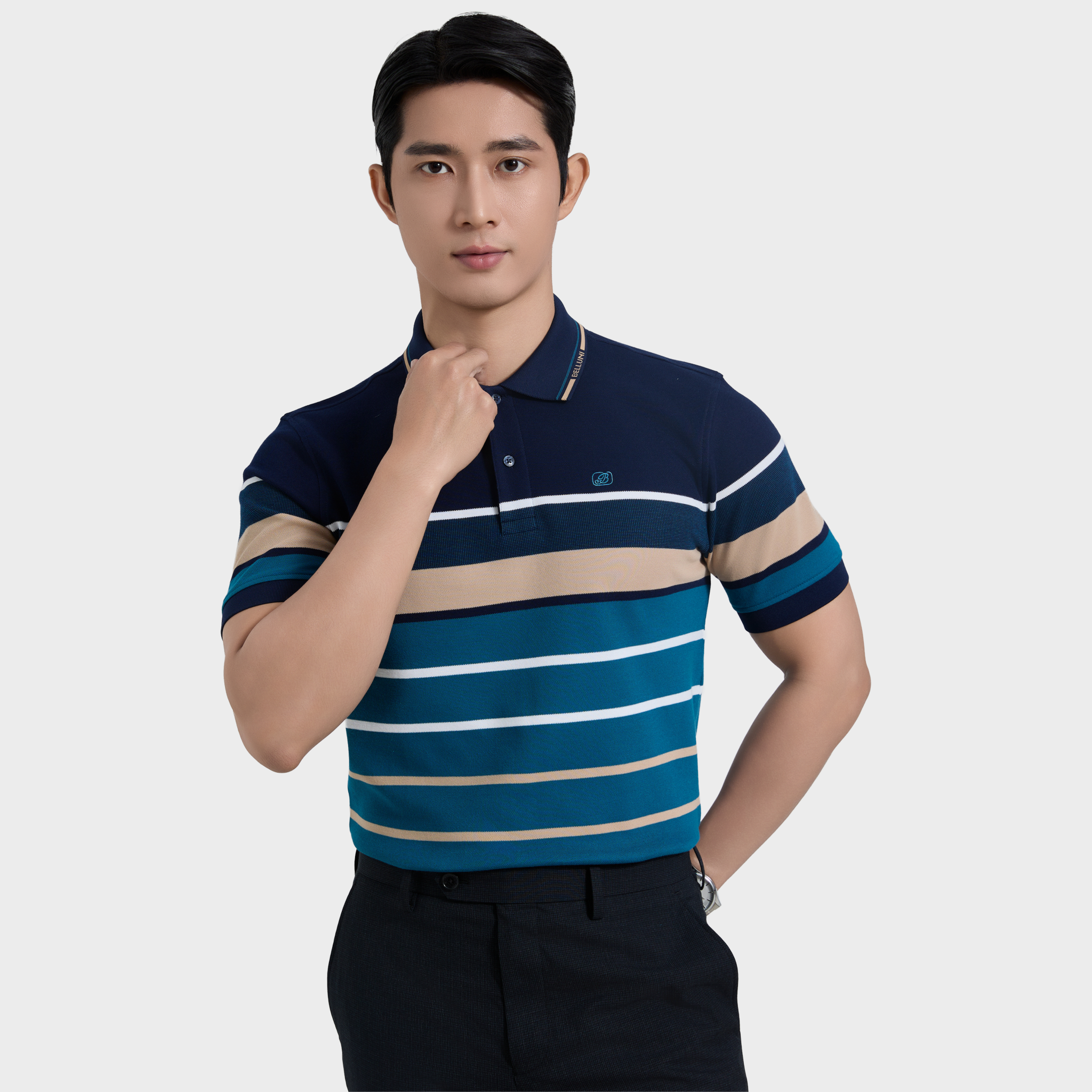  Áo thun nam Polo BELLUNI sợi tổng hợp cao cấp - AT.CP.BE 109 