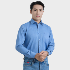  Áo Sơ Mi Nam Tay Dài Vải Sợi Sồi Sang Trọng Co Giãn - ABD.PMS.BE 250 