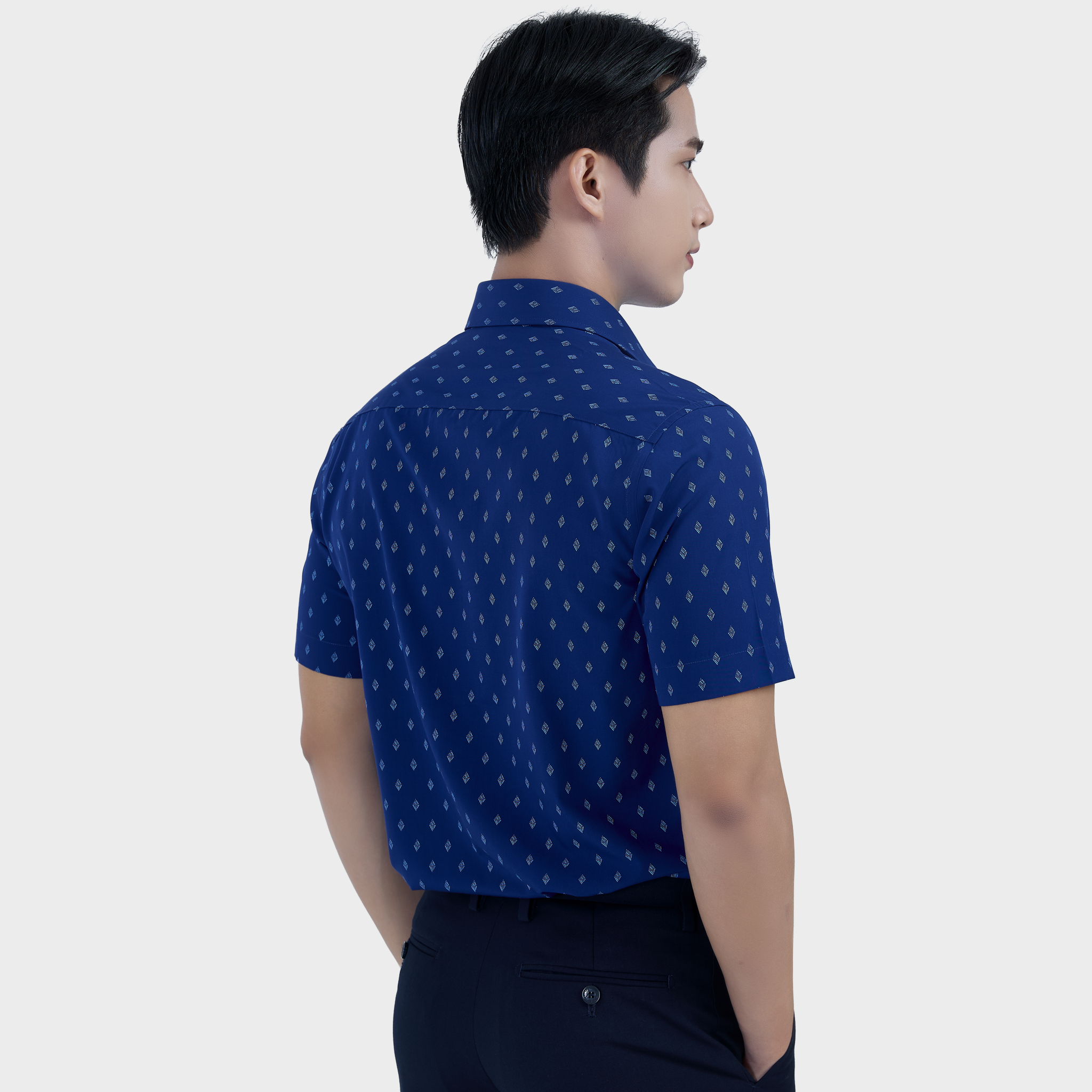  Áo sơ mi nam ngắn tay cao cấp BELLUNI vải sợi tre - ABN.BP.BE 311 