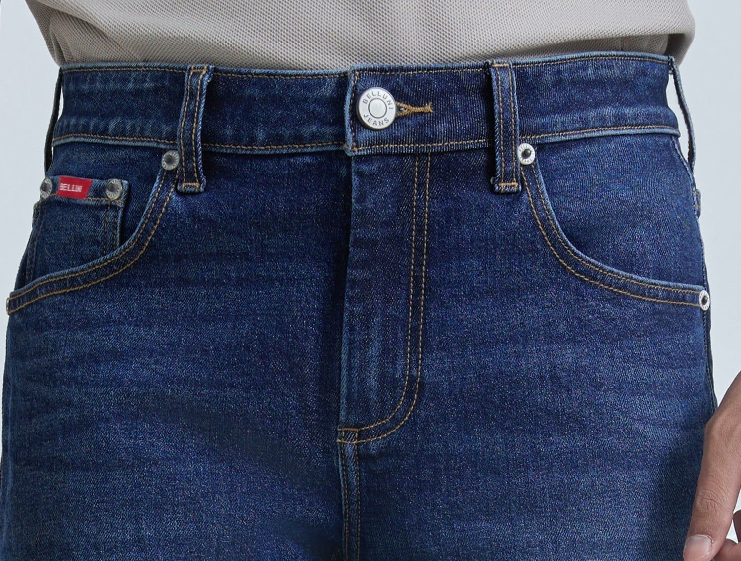  Quần Dài Jeans Nam Cao Cấp Belluni Phom Regular Năng Động Co Giãn Thoải Mái Bền Màu - QJD.CS.BE 1 