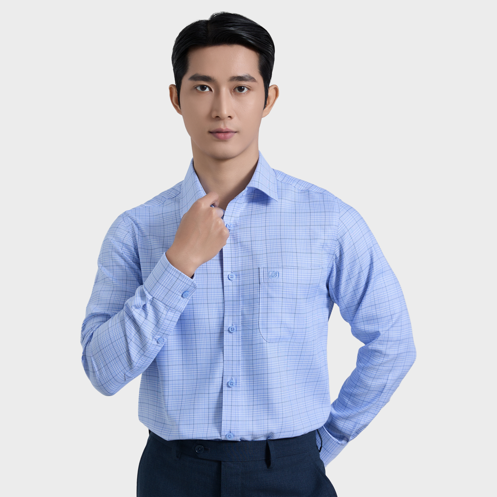  Áo sơ mi nam dài tay cao cấp BELLUNI vải sợi tre  ABD.BP.BE 234 