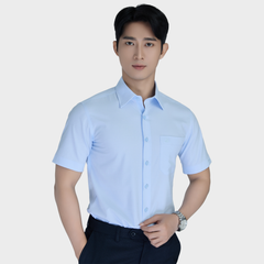  Áo sơ mi nam ngắn tay cao cấp BELLUNI vải sợi tre - ABN.BPS.BE 355 